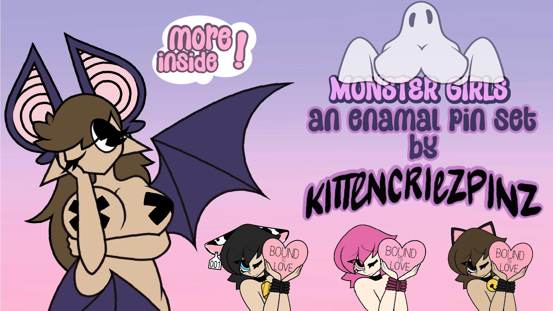 Monster Girls - An Enamel Pin Collection
