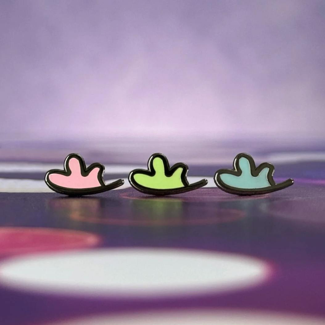 (O&T) Half Leaf Pins (Set of 3)