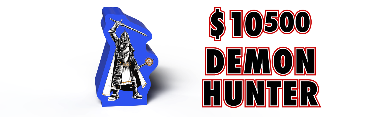 Reach a funding amount of $10500 - Demon Hunter