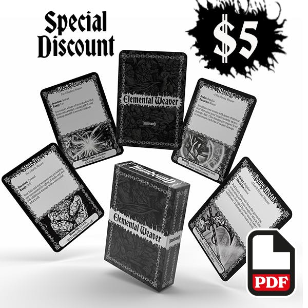 Spell Deck: Elemental Weaver's Weaves and Threads PDF - SPECIAL DISCOUNT