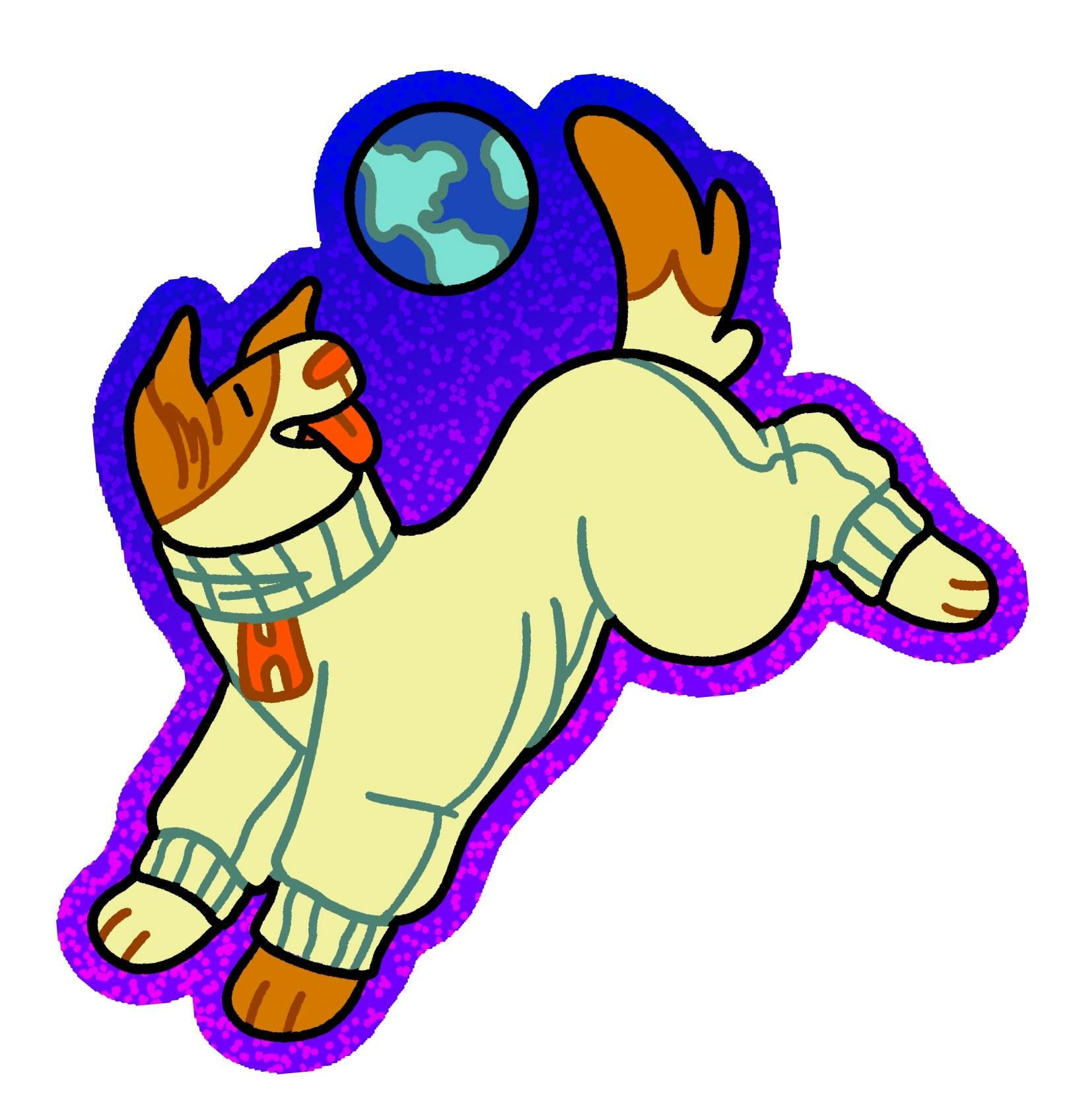 PINTOPIA 2025 - Laika Glitter Sticker