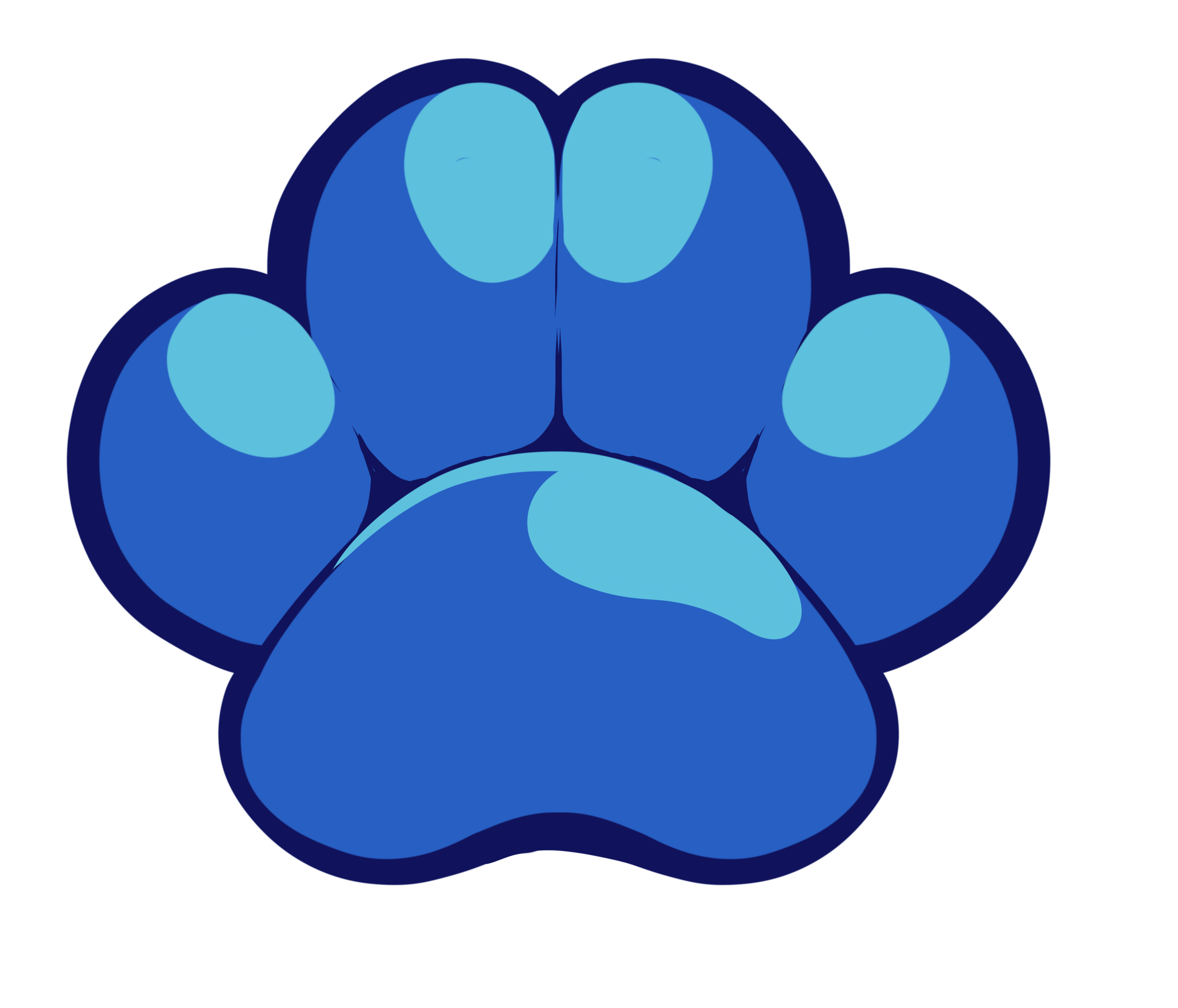 ! SURPRISE ! - Dark Blue Paw