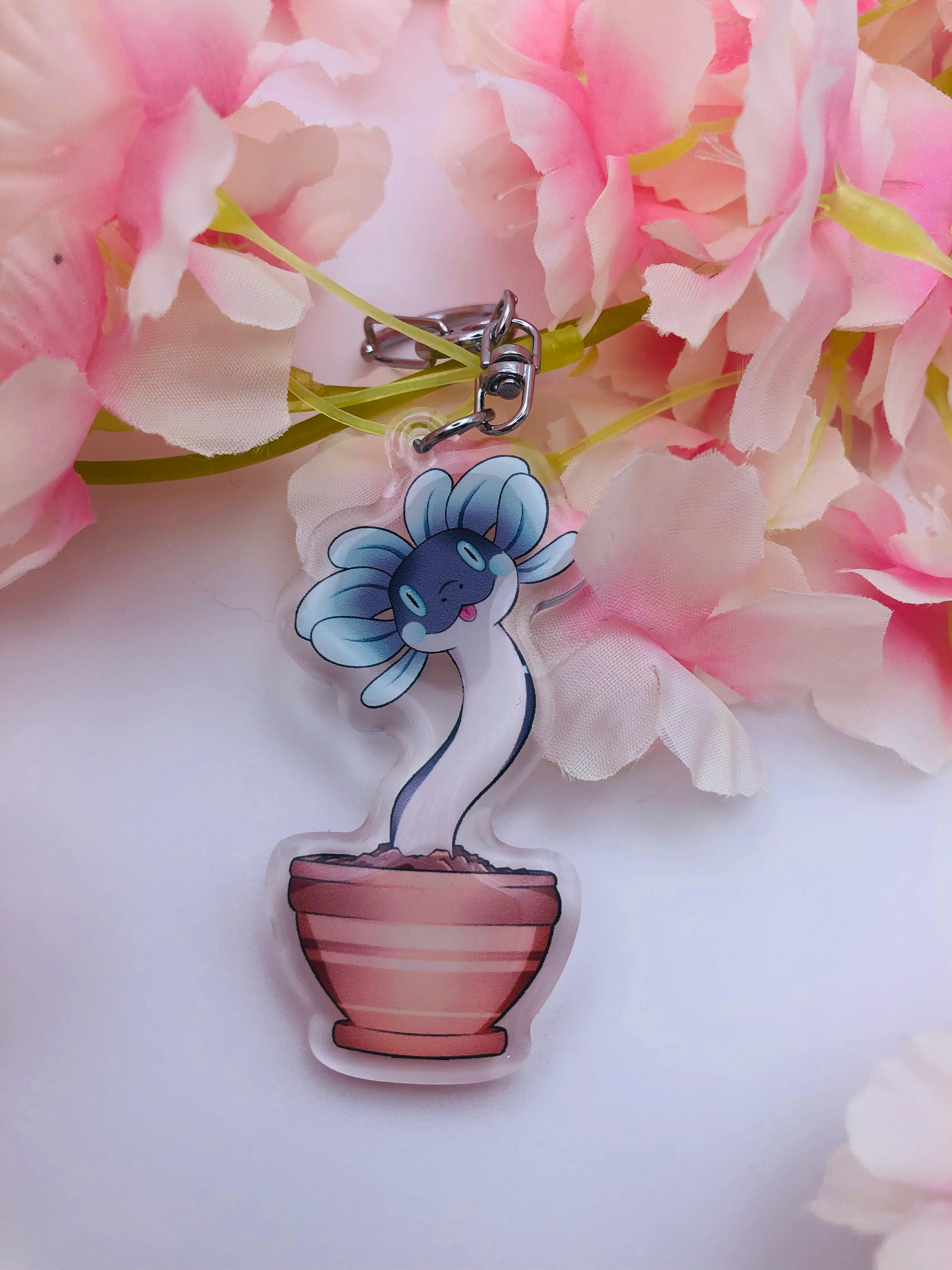 Blue Wiggler Keychain