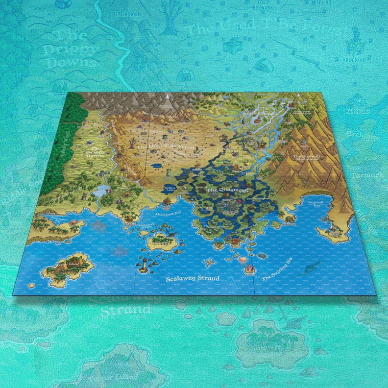 Land of Eem - The Mucklands Map Board + PDF (Included in Deluxe Box Set)