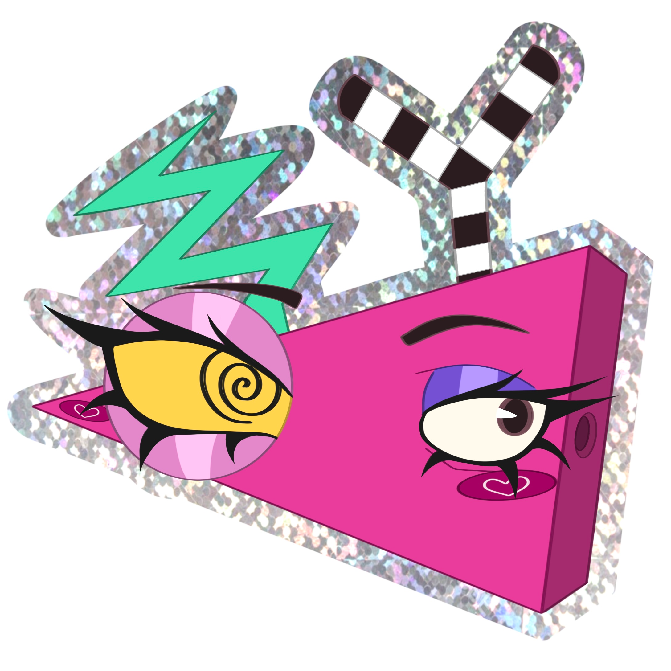 Gooble Glitter Sticker