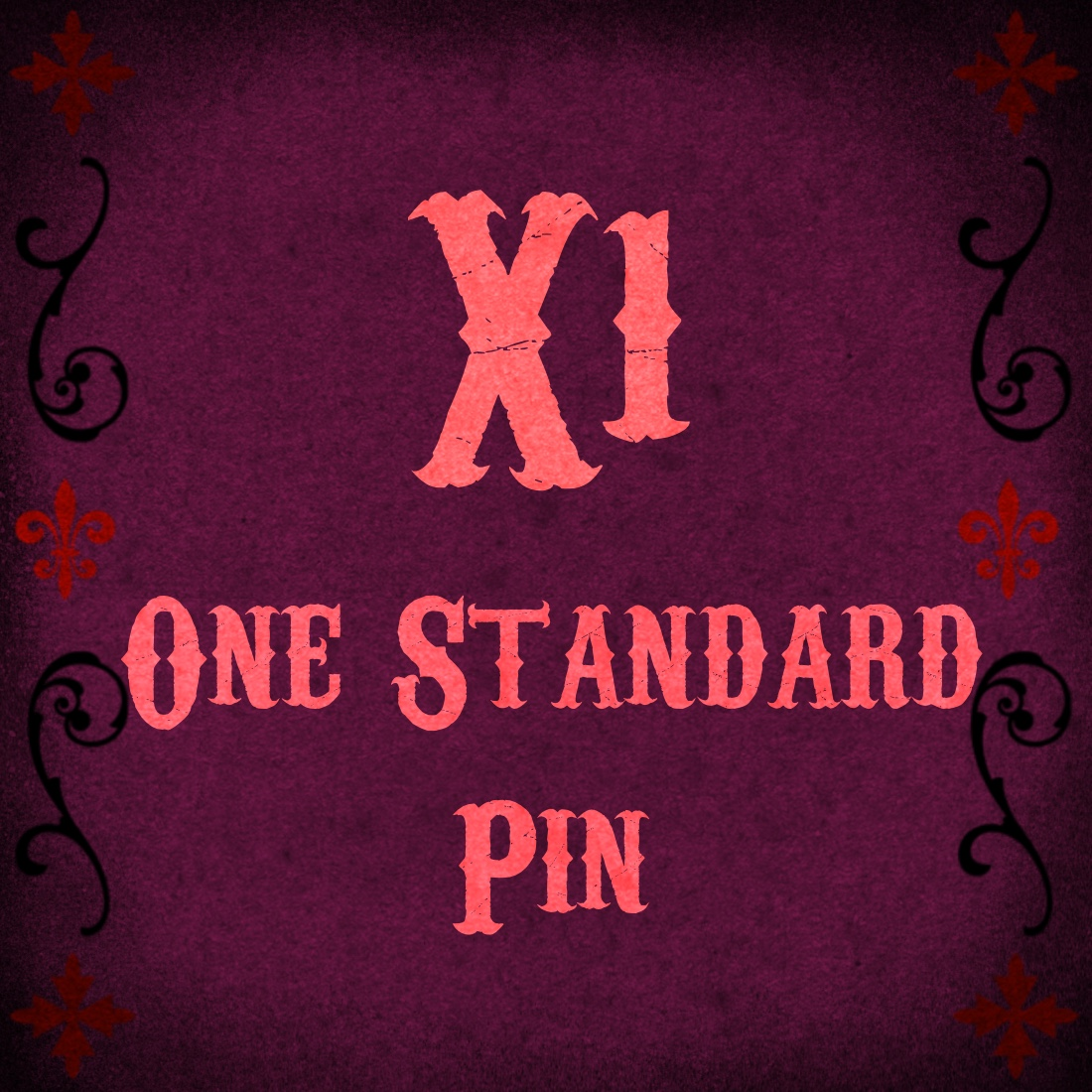 X1 One Standard Enamel Pin
