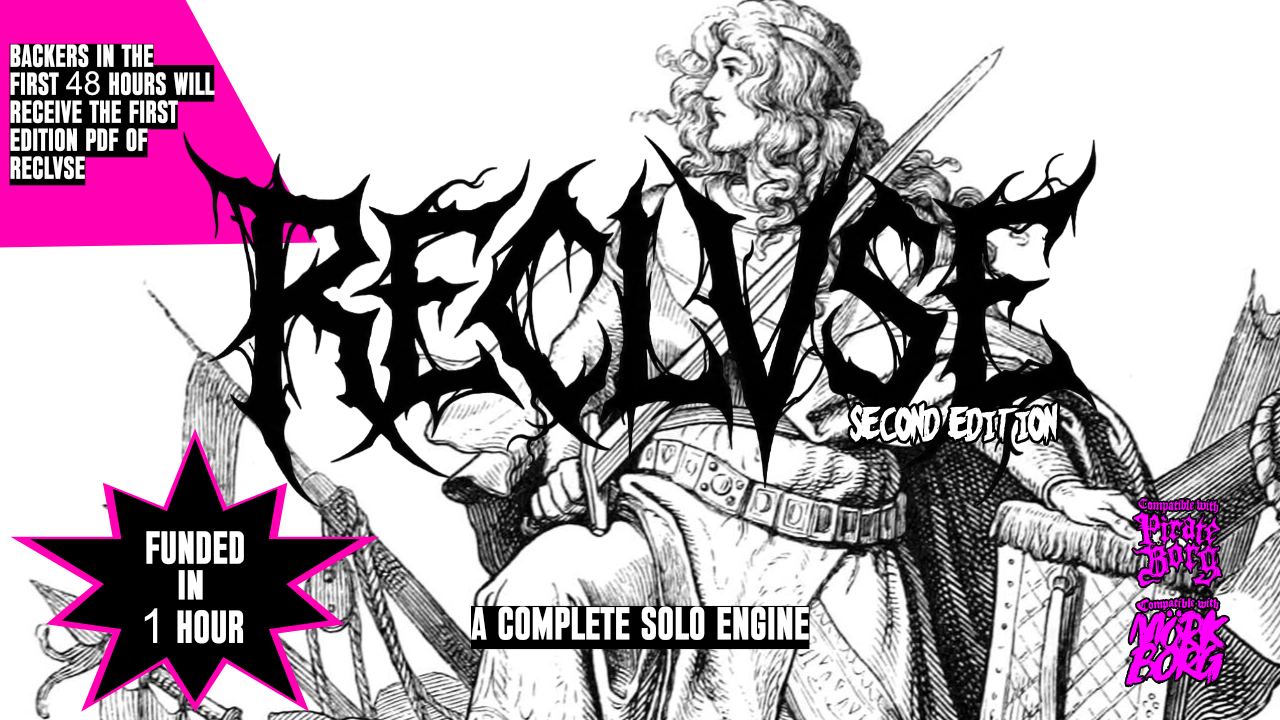 Reclvse: A Mörk Borg Solo Engine (Second Edition)