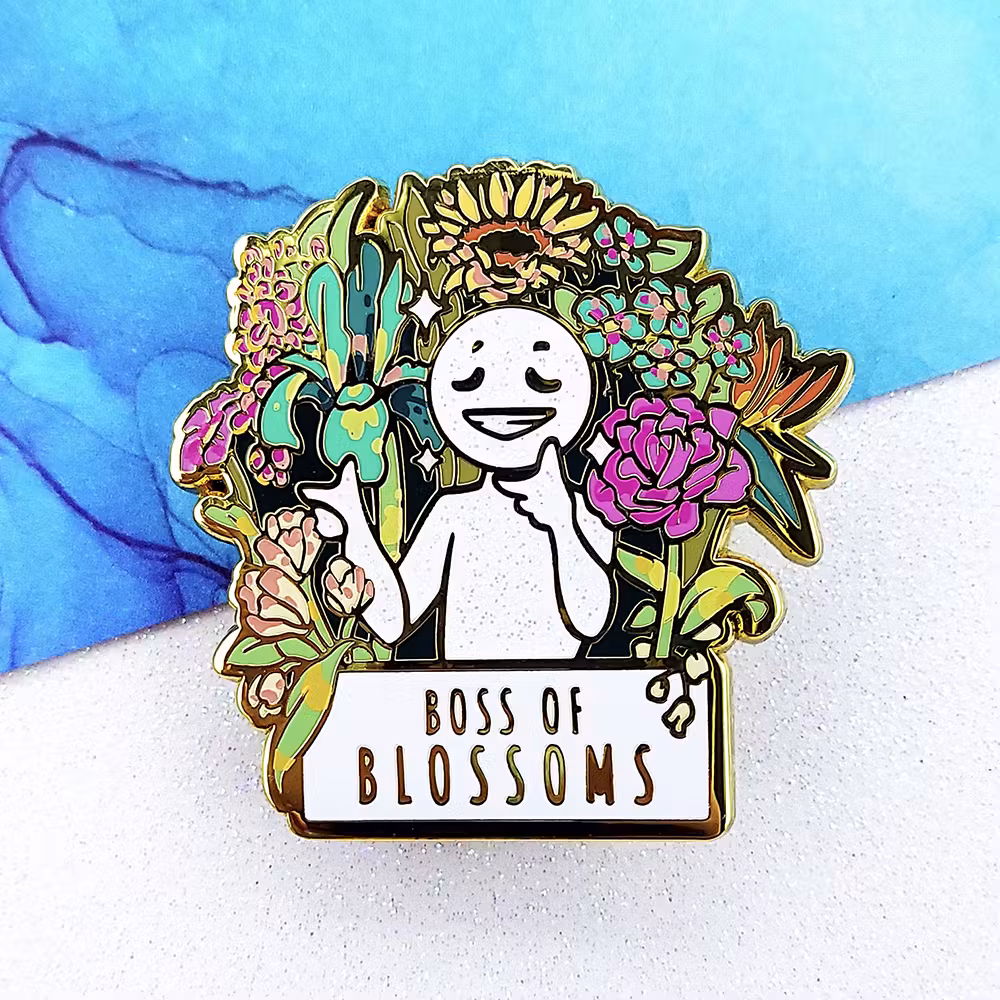 "Boss of Blossoms" Enamel Pin