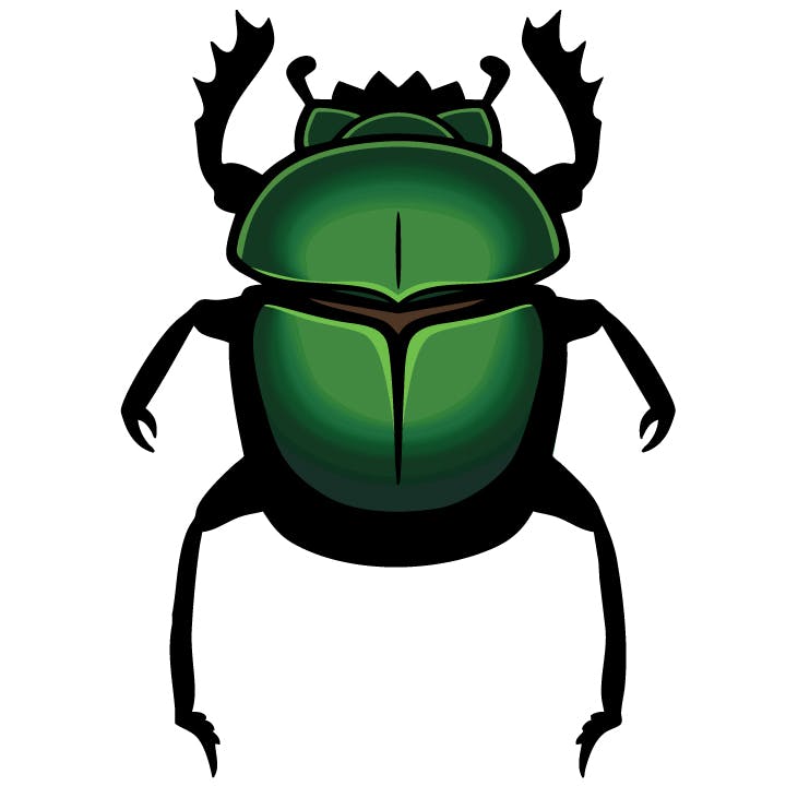 Egyptian Scarab Beetle 2.5" XL pin