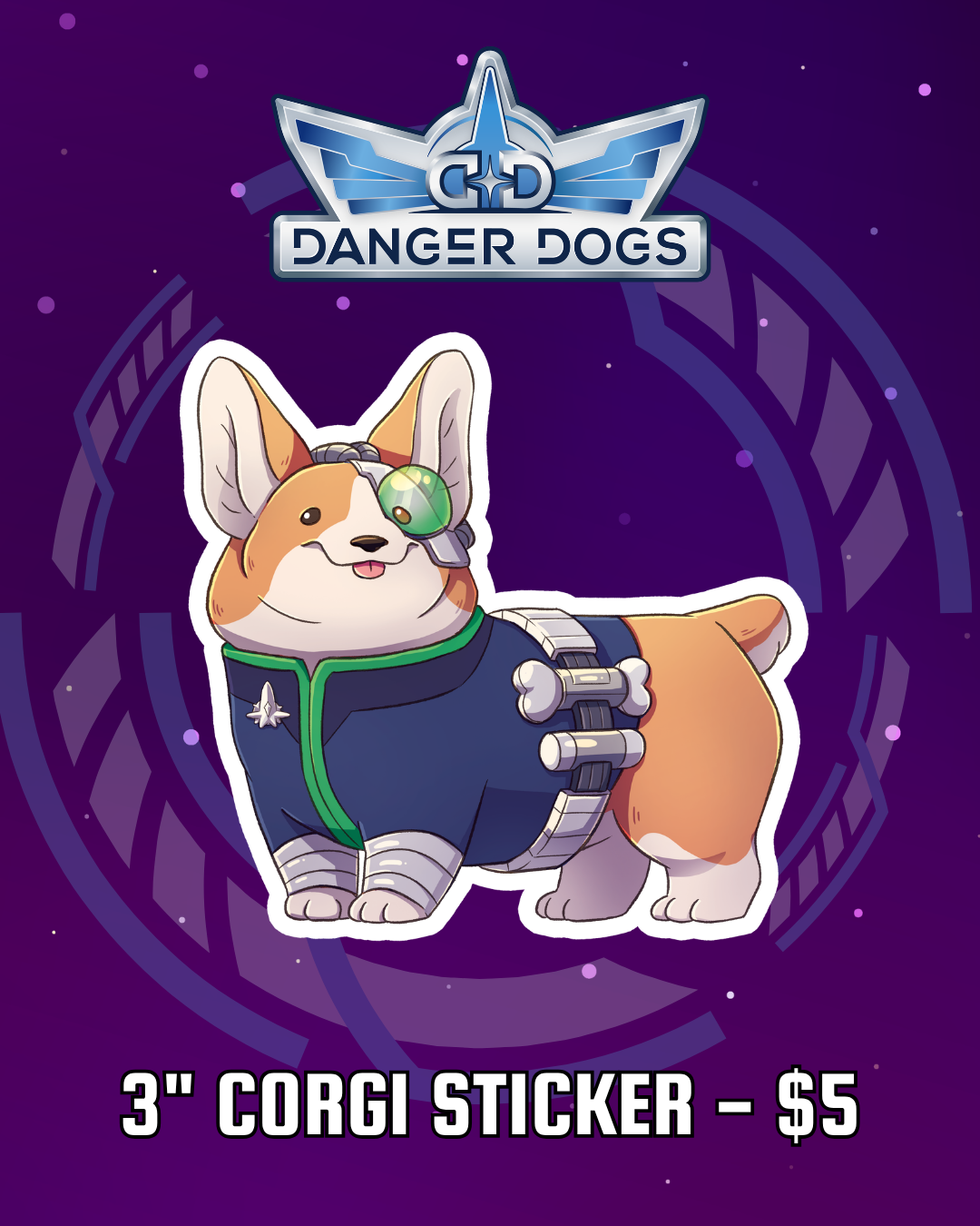 3" Corgi Sticker