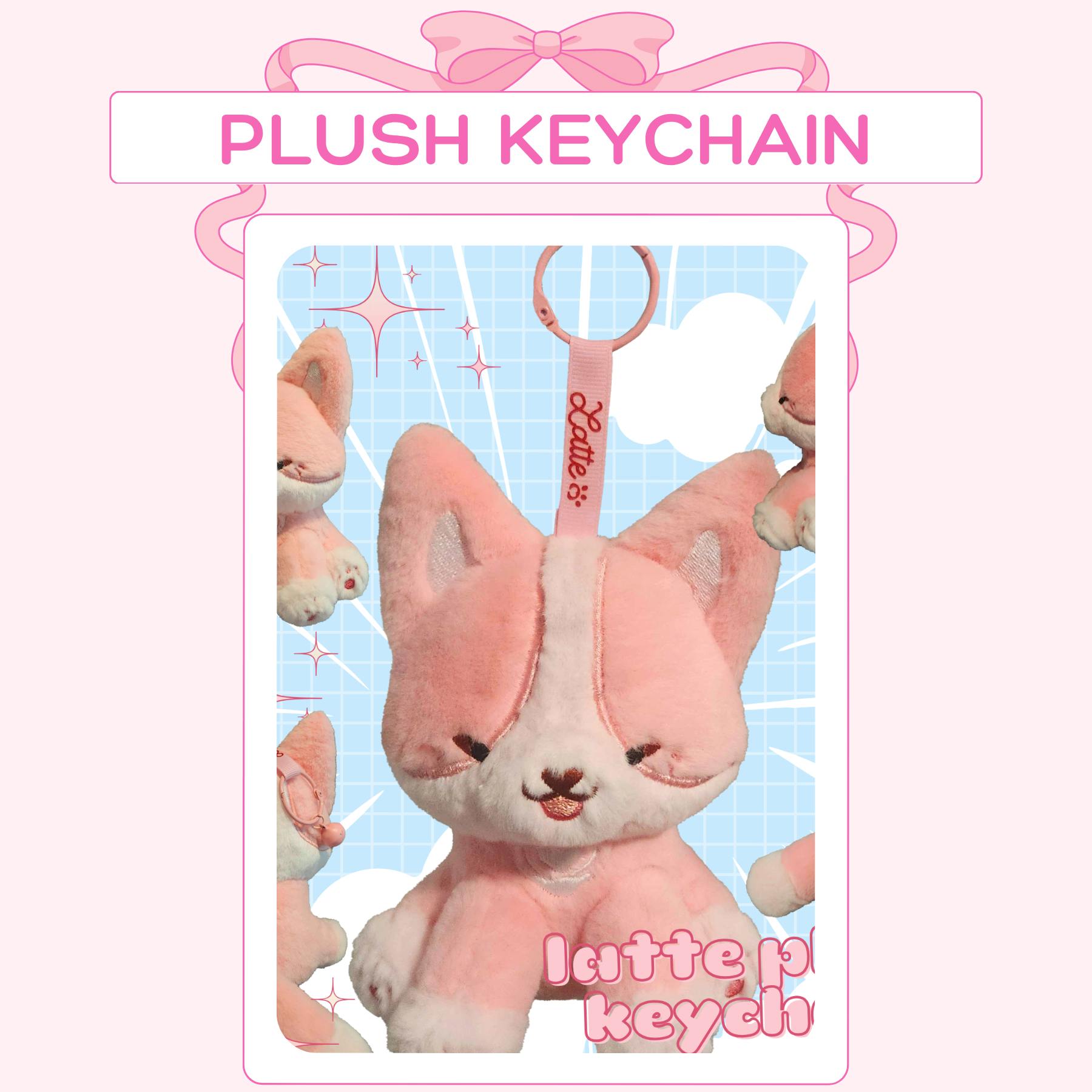 Latte Plush Keychain