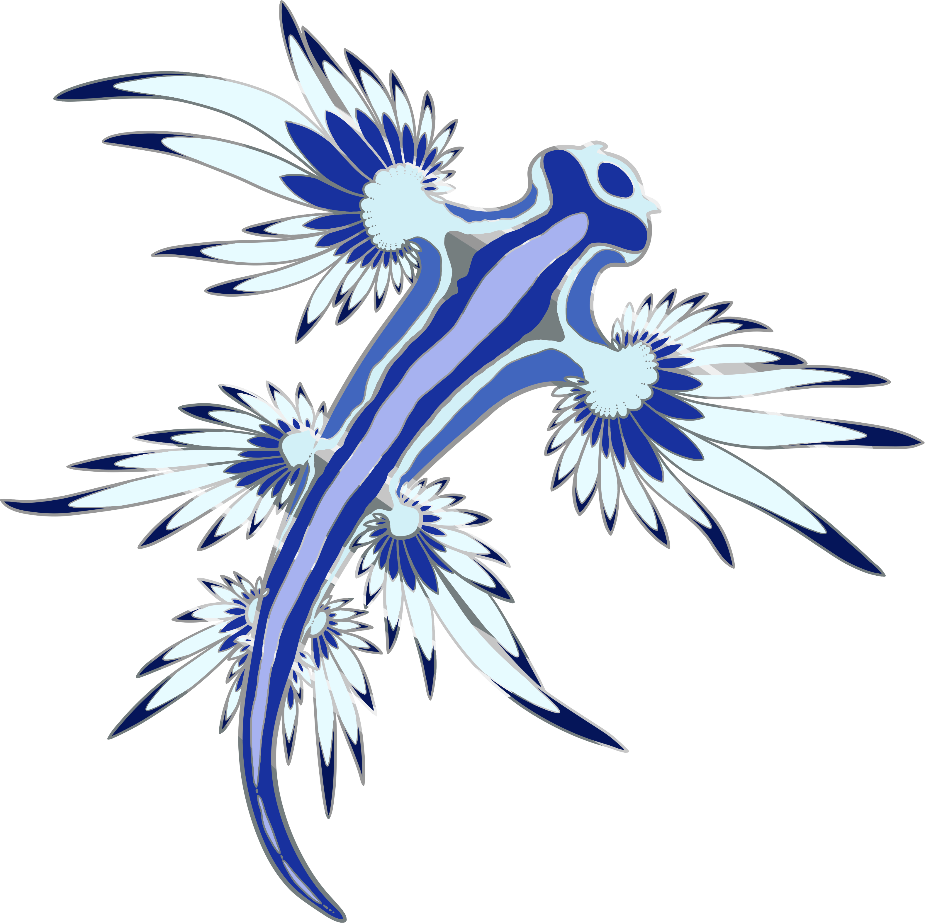 Blue Sea Dragon Pin	