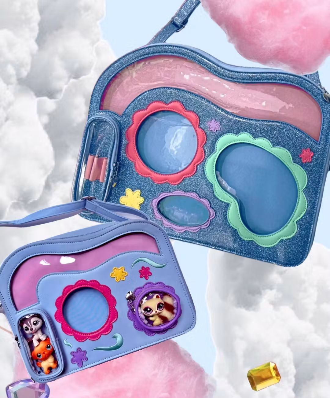 2x 2000s Kids Nostalgia Ita Bag (mini & regular)