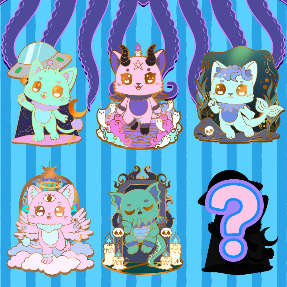 Nekonomicon Character Pin