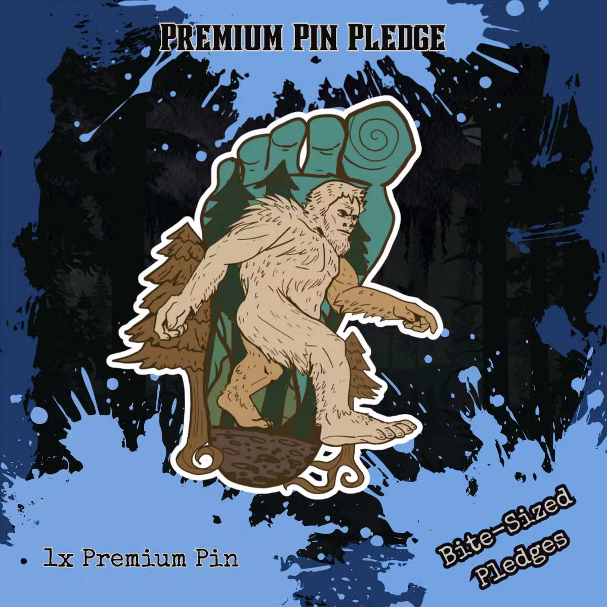 Premium 3D Pin Pledge 🔵
