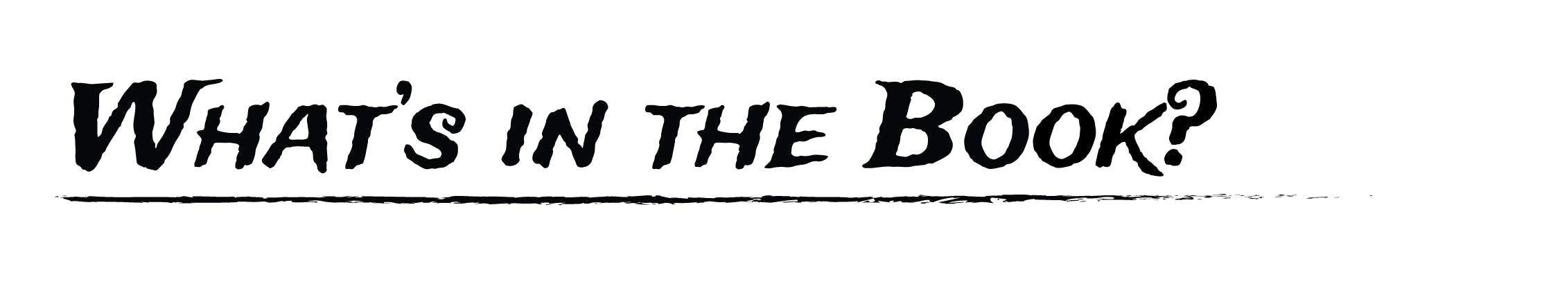 What's in the book? title