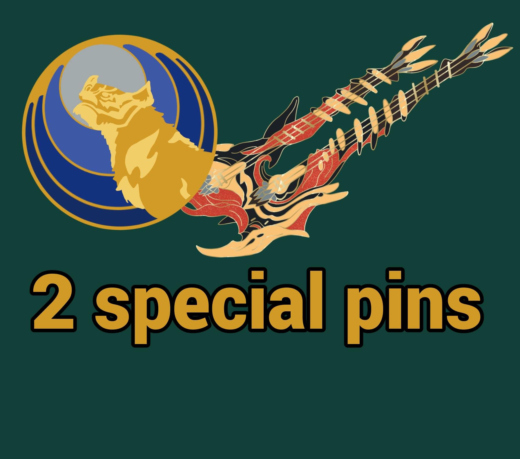2 special pins 