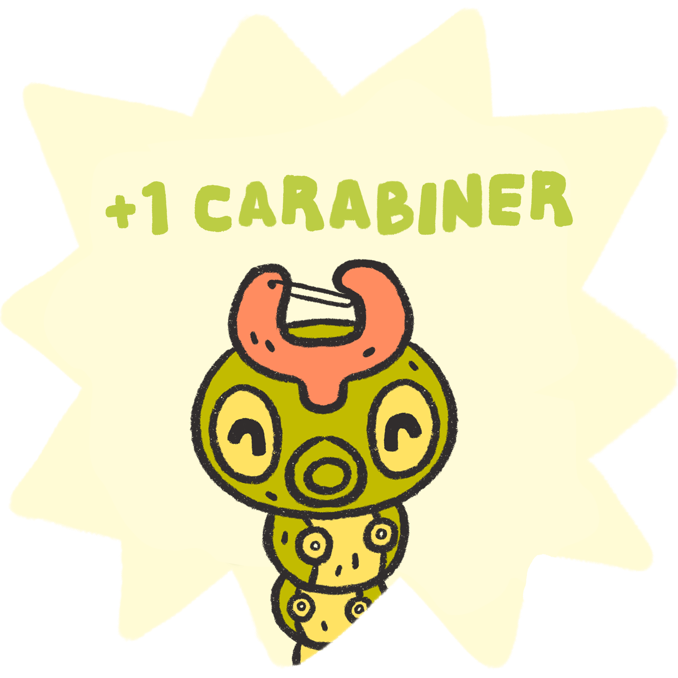 +1 Caterpillar Carabiner