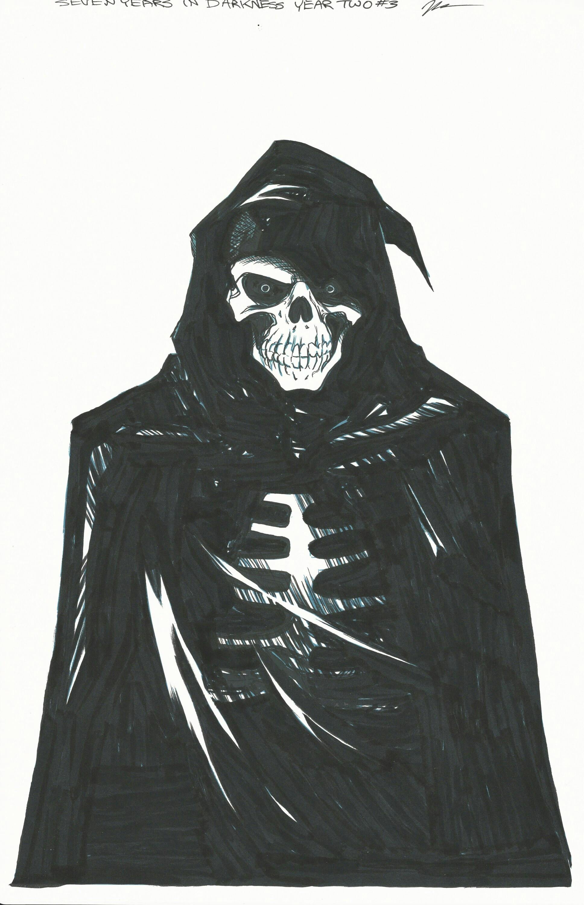 Original Art - Seven Years in Darkness: Year Two #3 (Cover B)