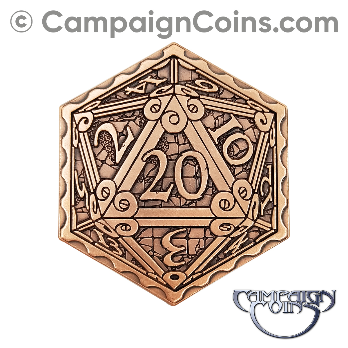 Epic D20 - Copper Inspiration Token