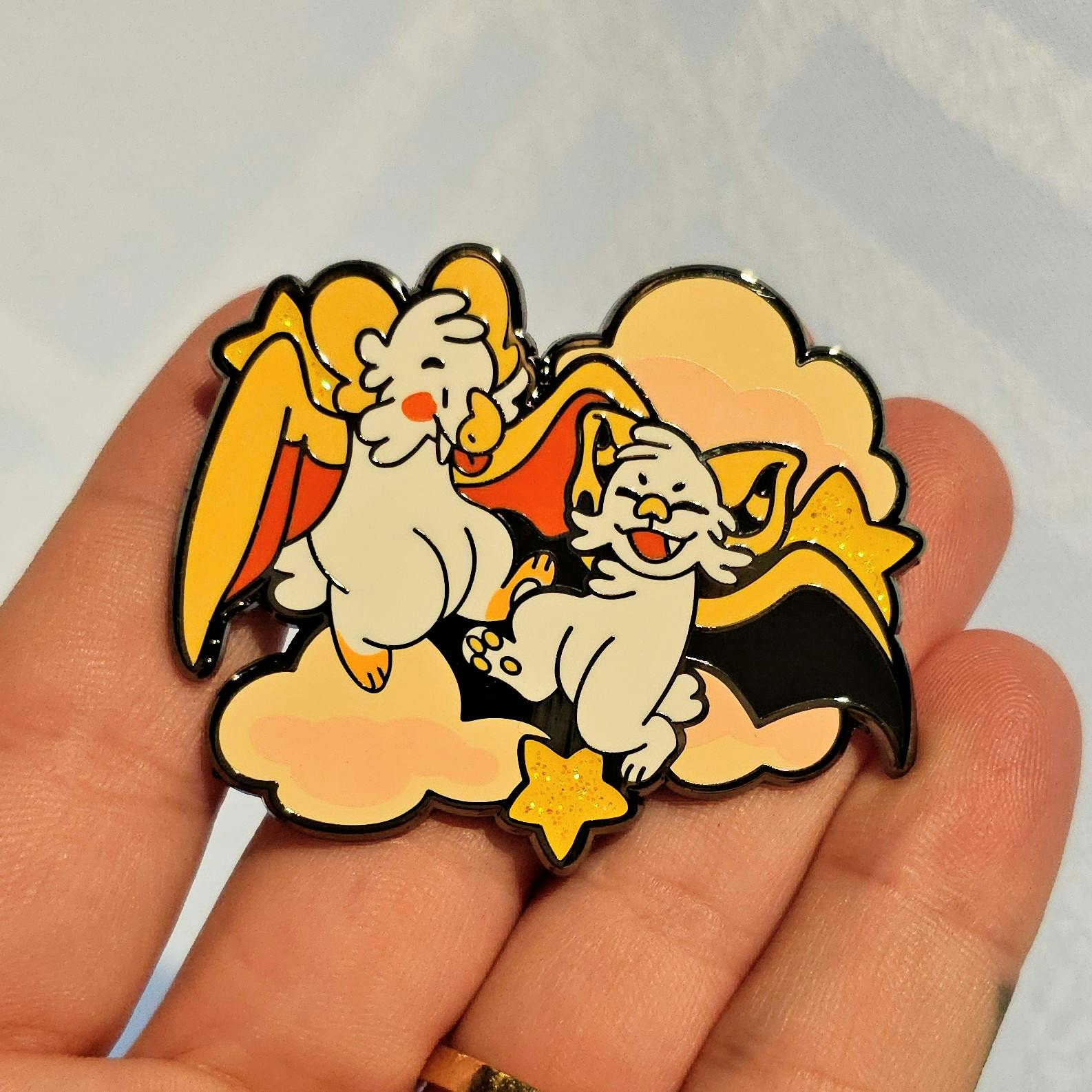 BATPACKS - Perished Plushies Cross Collab Pin