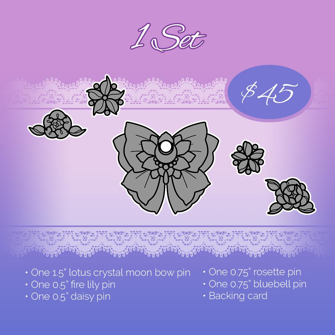 Additional Mini Moon Pin Set Add-on