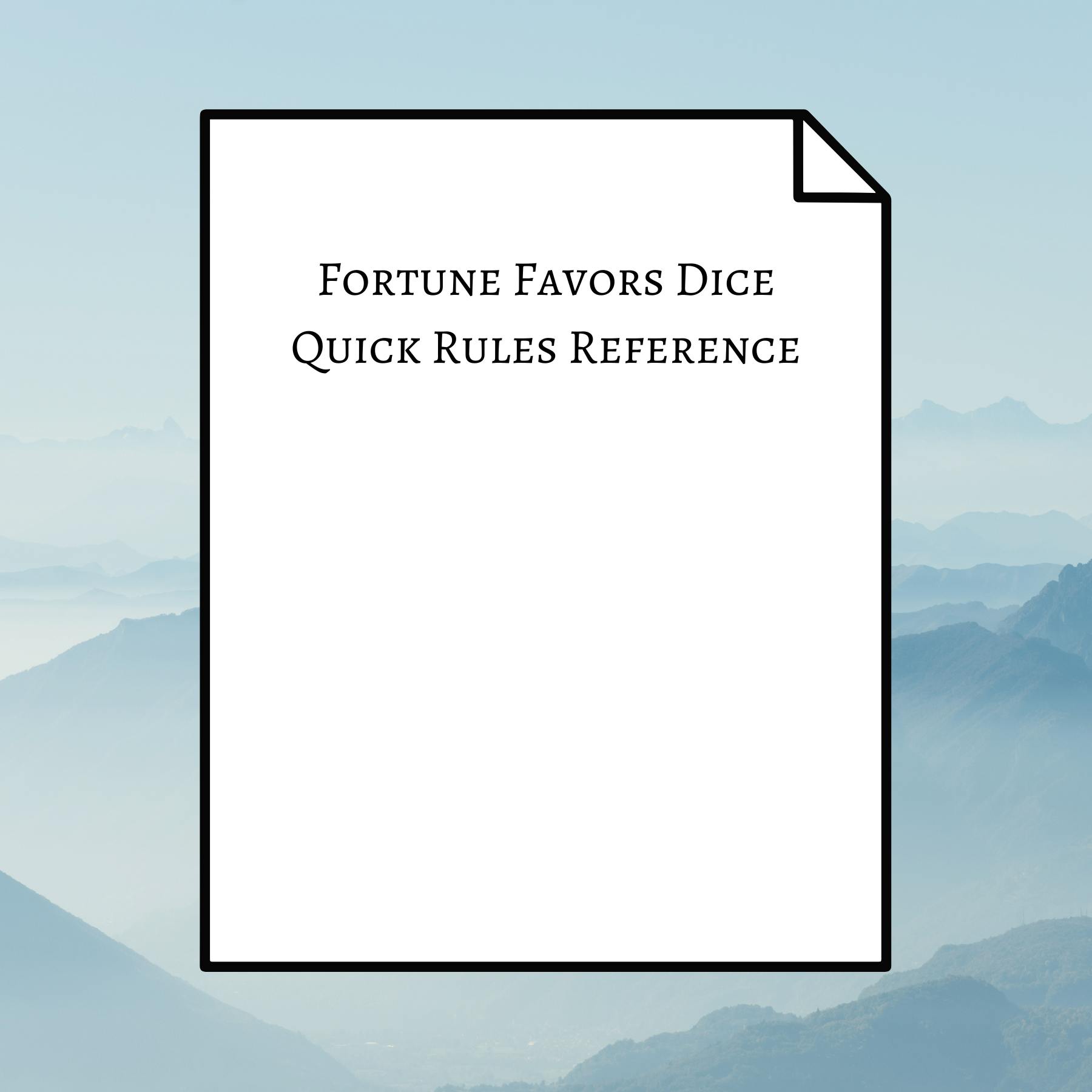 Printed Quick Reference Guide