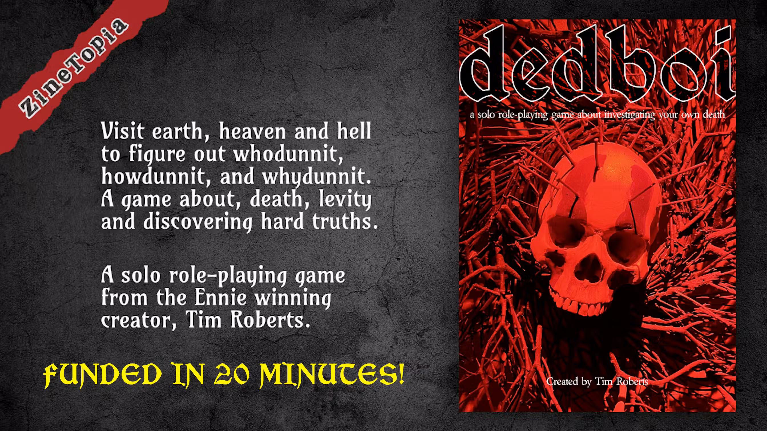 DedBoi - an investigative solo TTRPG