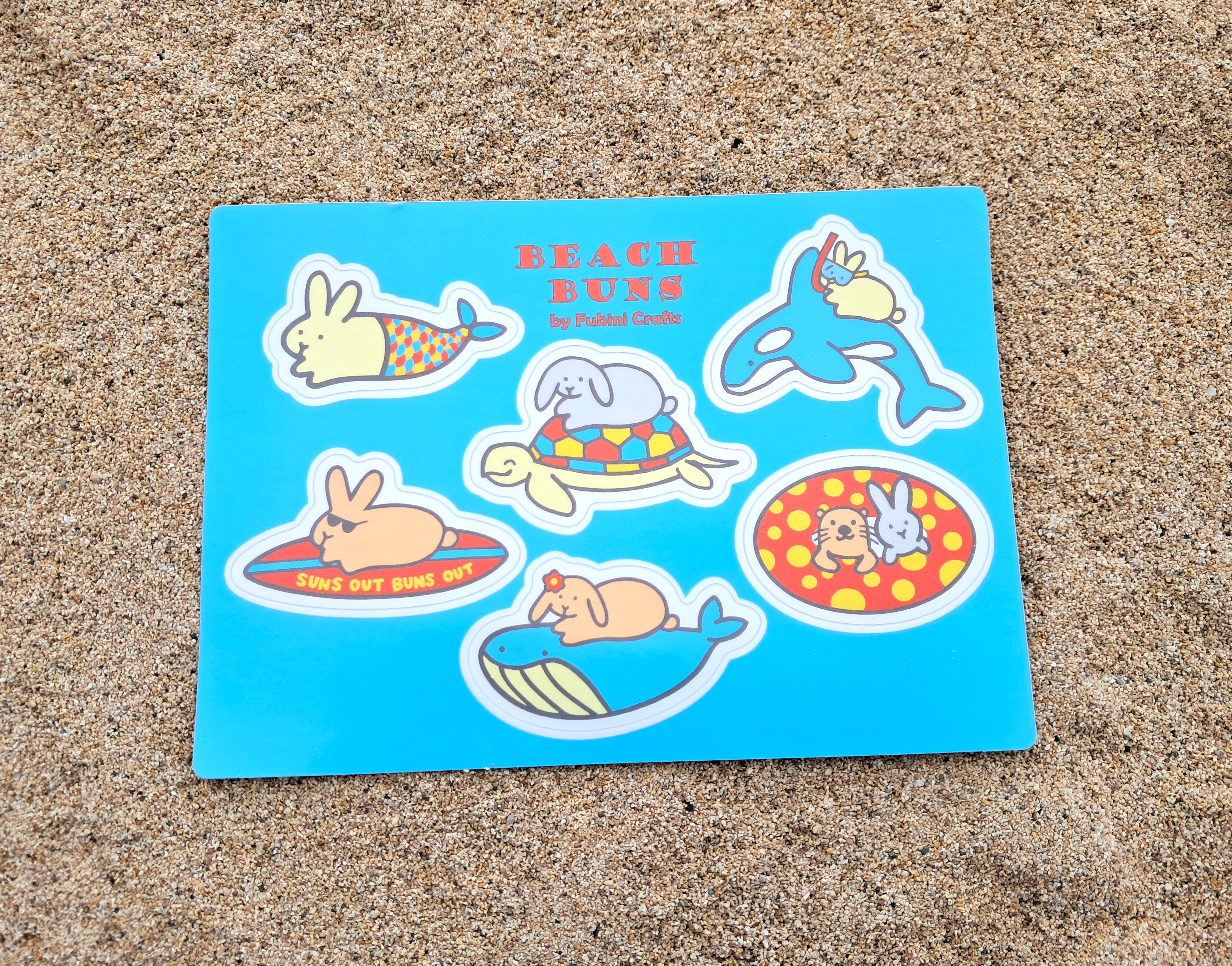 STICKER SHEET - Beach Buns Volume 1
