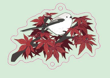 Snow Fairy Branch Dangle Keychain	