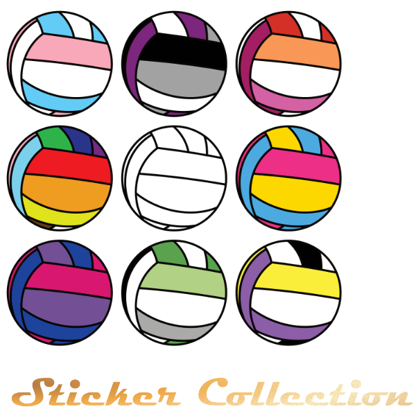 Volleyball Sticker Collection