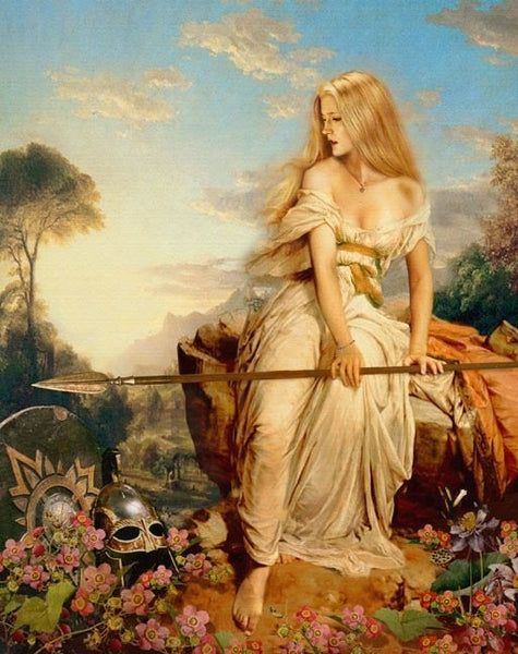 Sif, Golden Goddess of Summer and the Harvest (Norse) | Garmr Wolf (Tree of Life)