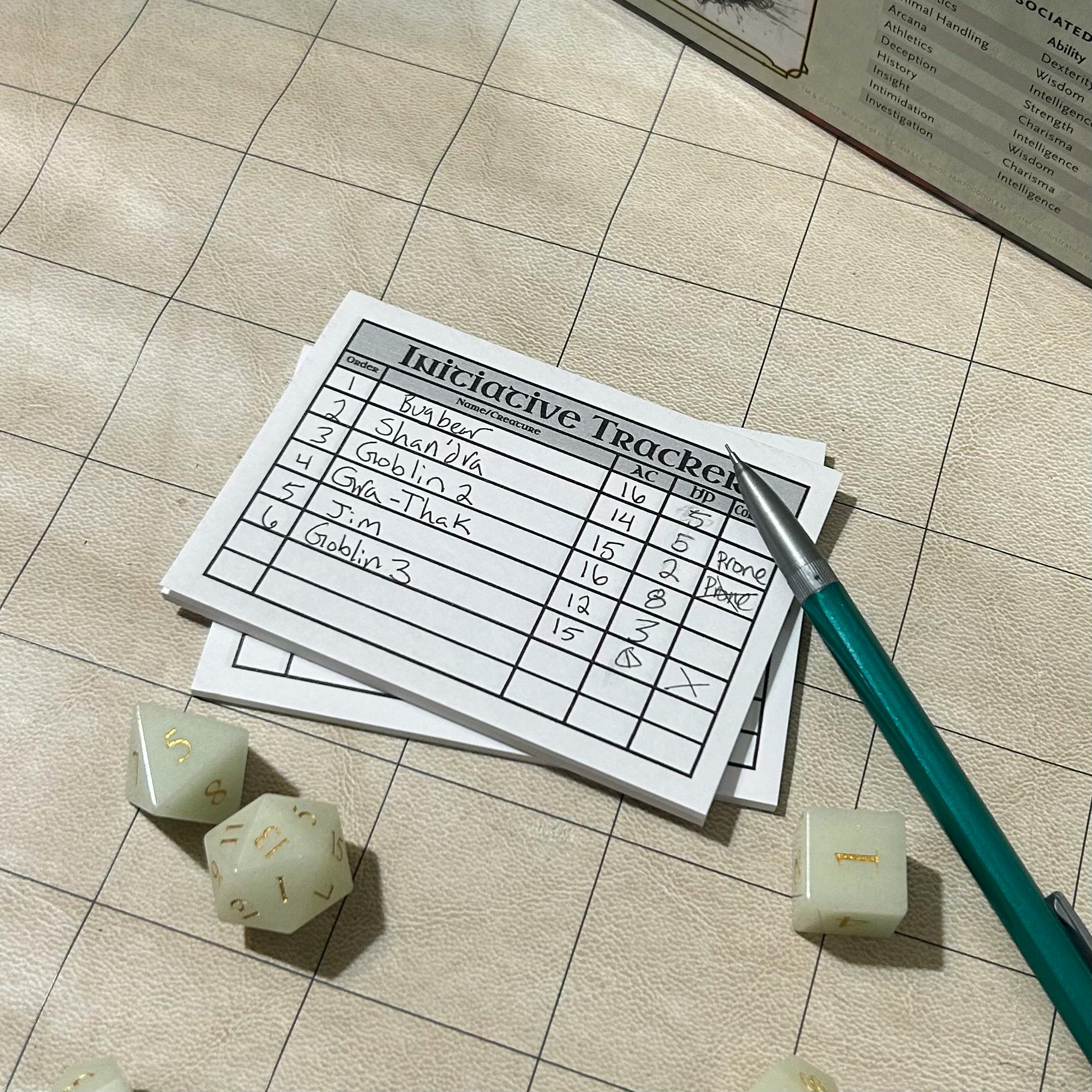 Initiative Tracker Sticky Note