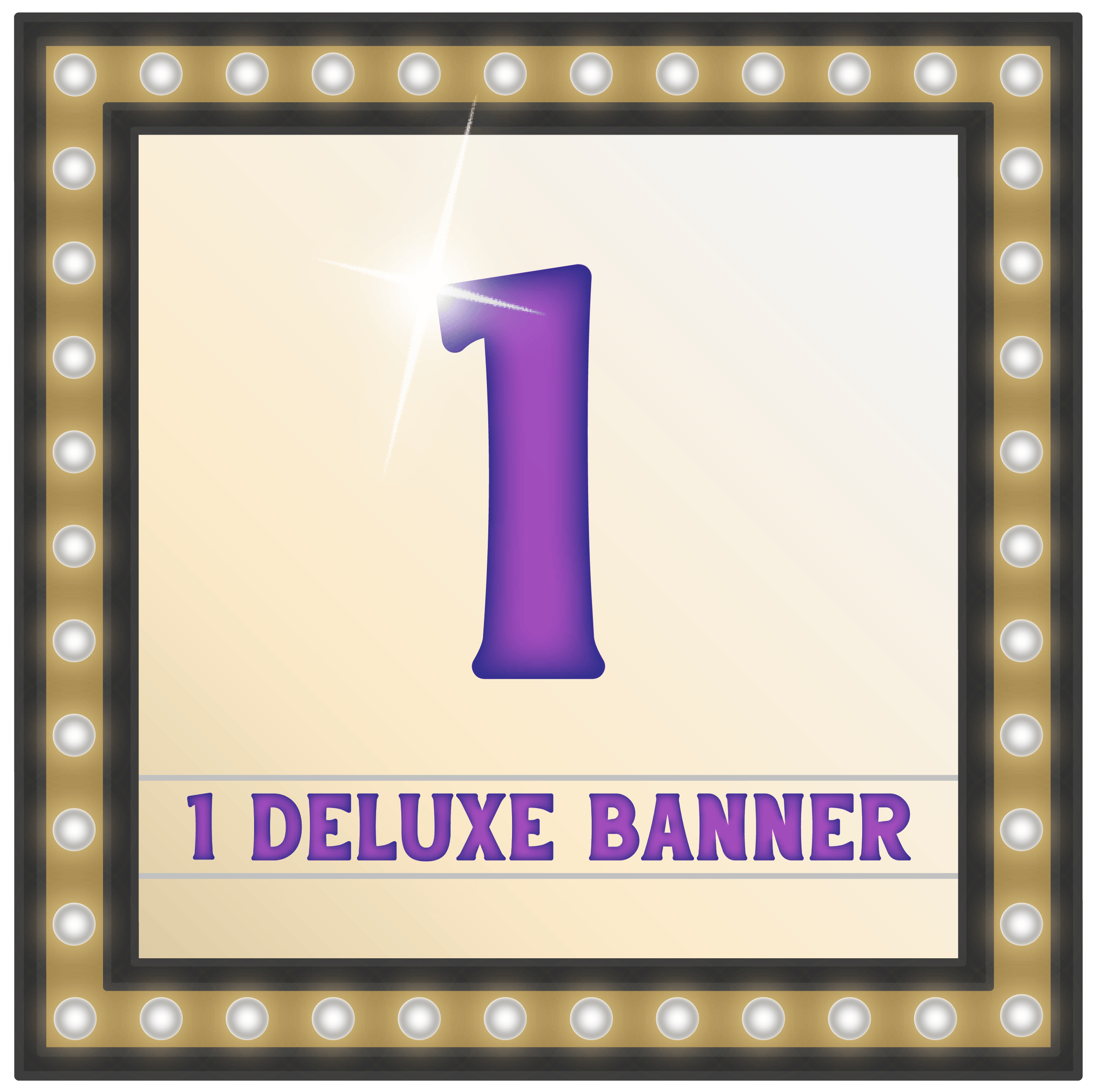 One Additional Deluxe Pin Banner