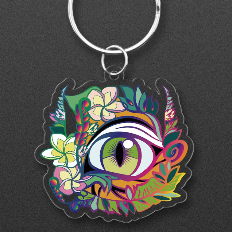 Tiger's Eye - 2" Acrylic Keychain