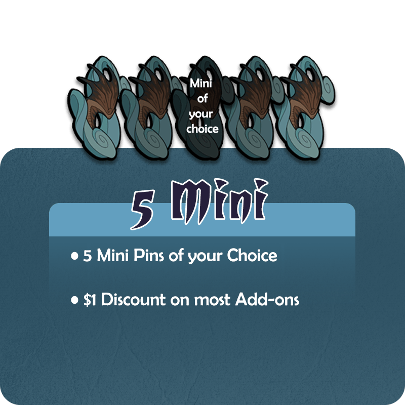 5 Mini Pins