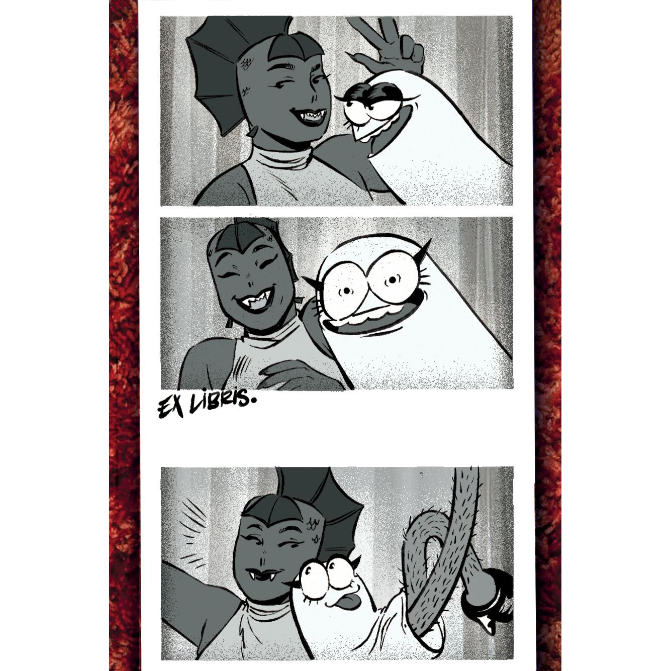 Wine Ghost bookplate