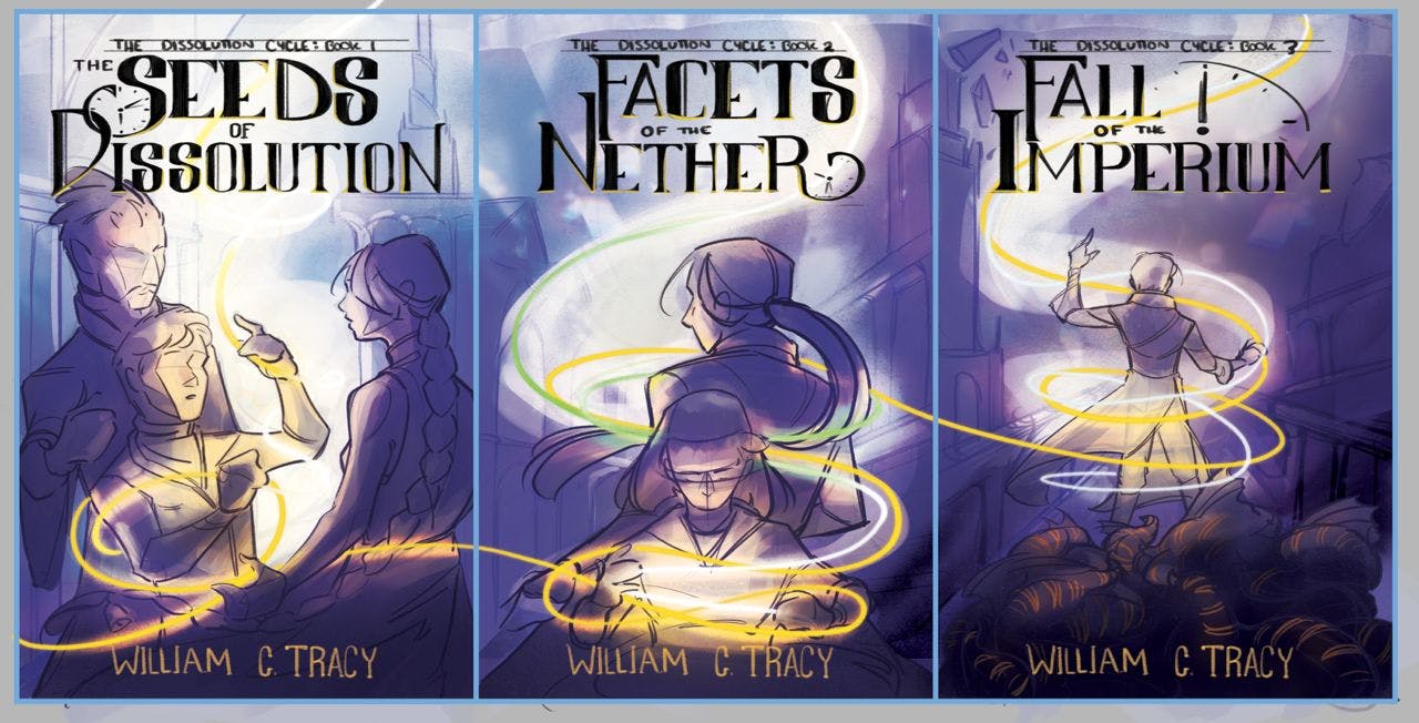 The fantasy leaning, character focused covers with dramatic lighting.