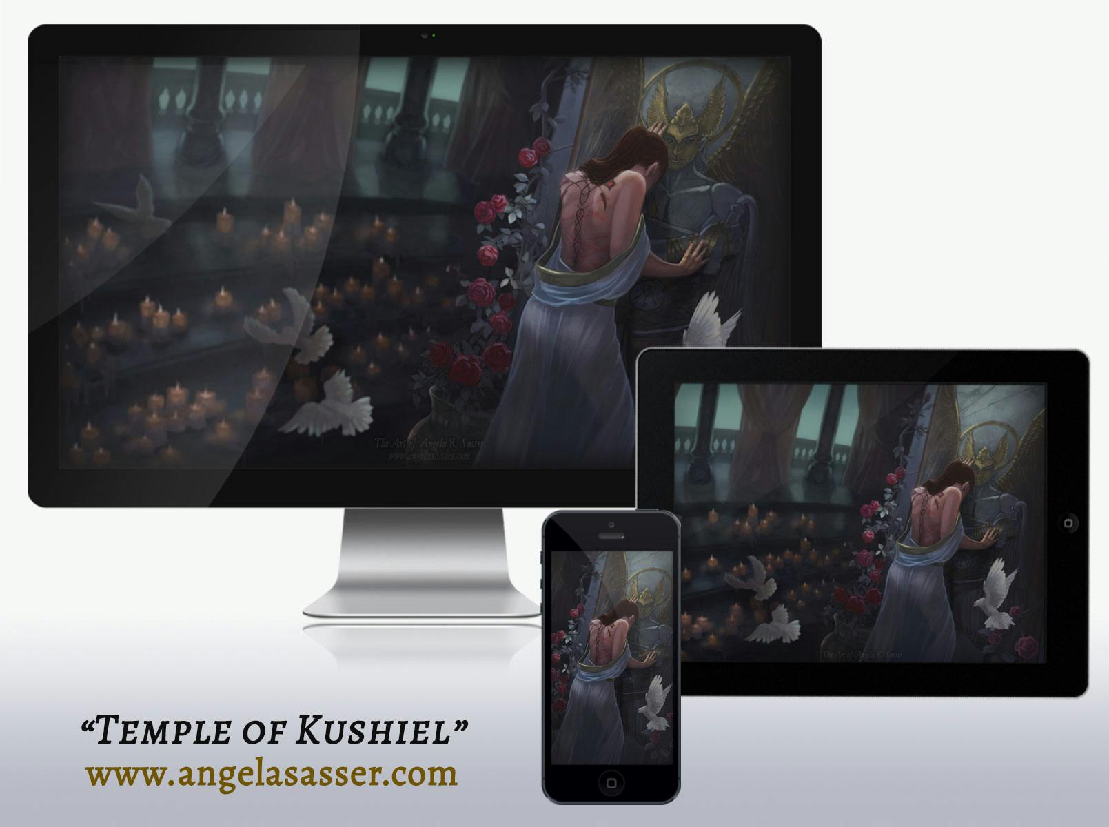Digital Wallpaper Pack - "Temple of Kushiel"