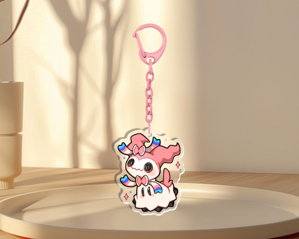 Sylveon Mimikyu Acrylic Keychain