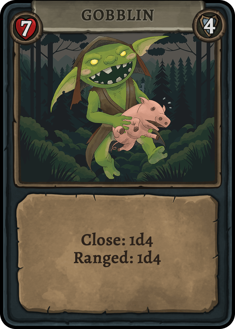 Limited-Edition Gobblin Monster Card