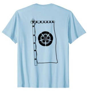 Oda samurai clan mon/sashimono t-shirt