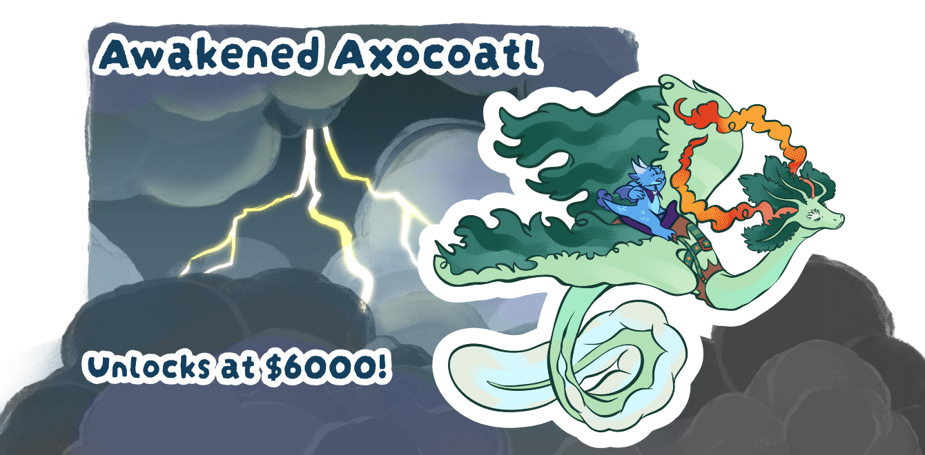 Discover the Awakened Axocoatl amid a furious storm!