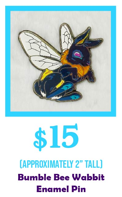 Bumble Bee Wabbit Enamel Pin