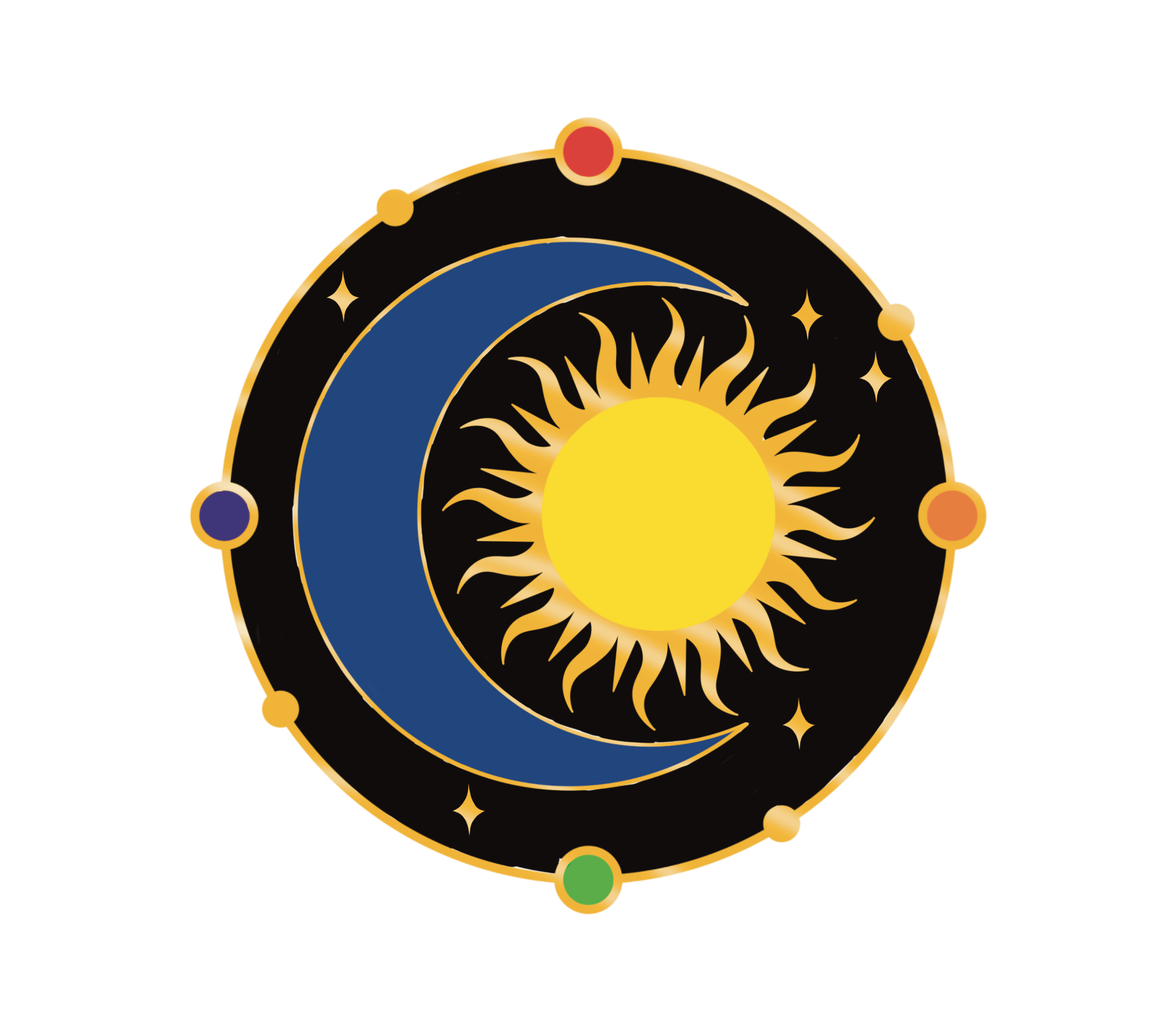Sun & Moon Pin