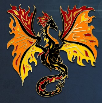 Fire Dragon Pin
