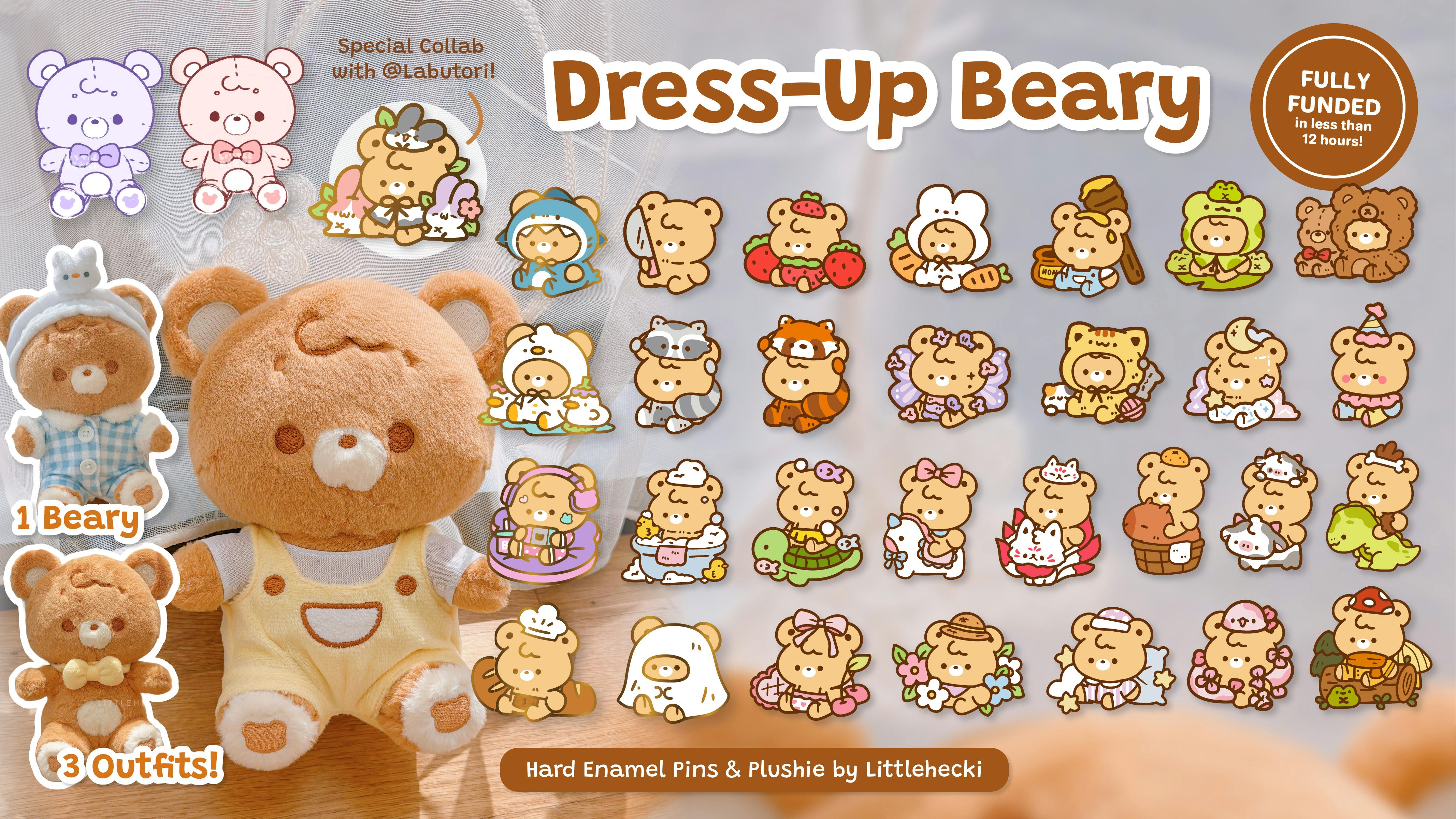 Dress-Up Beary: Plush and Pins! - BackerKit