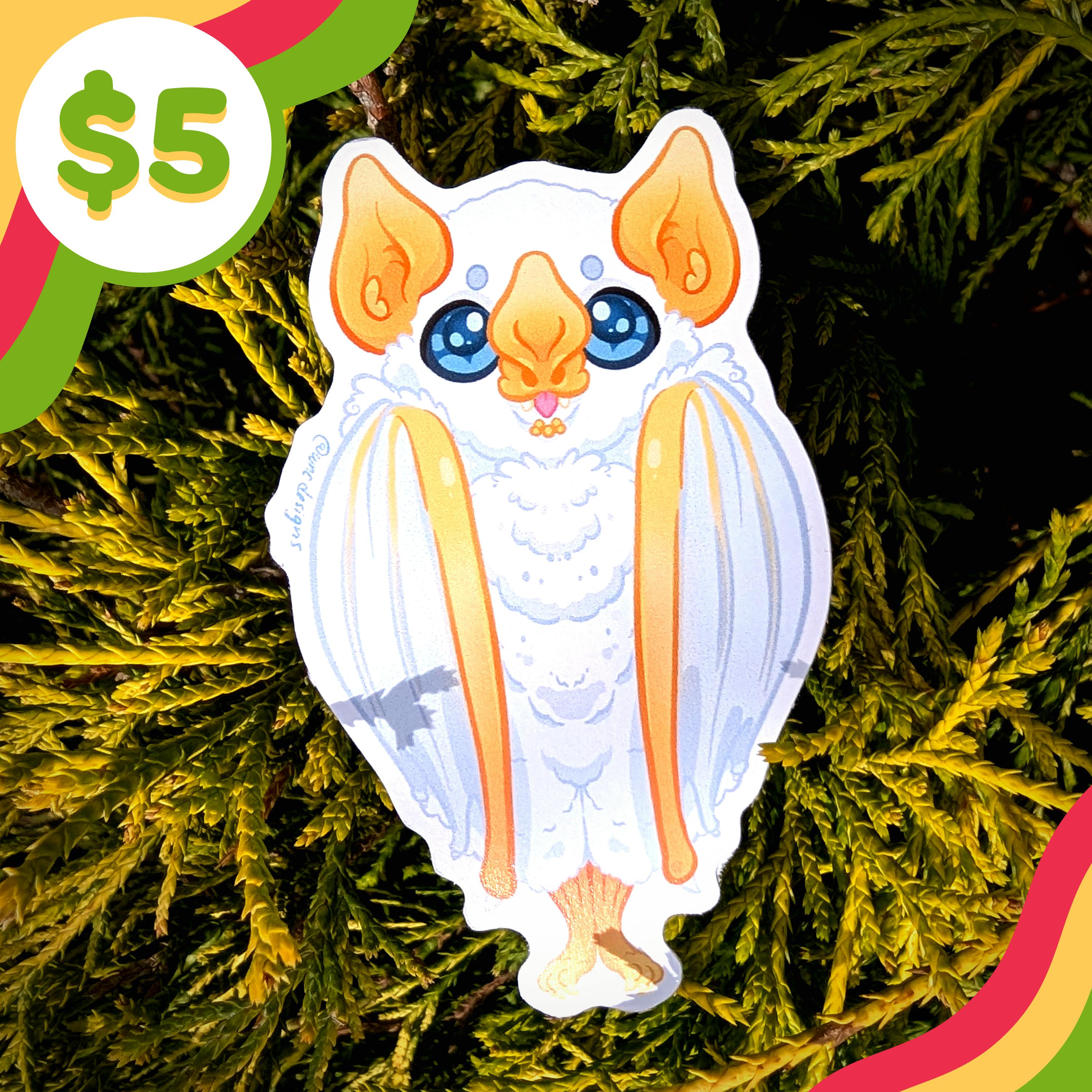 🦇 Bat Sticker - Honduran White Bat 🦇