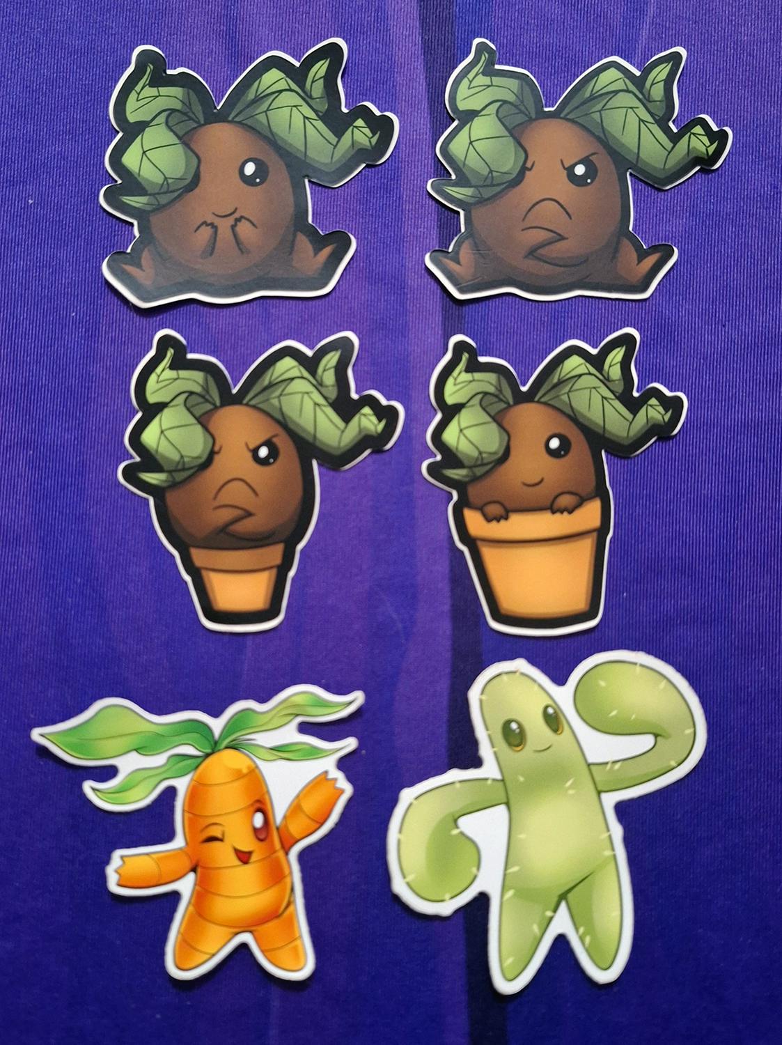 Mandrake Set - 6 Stickers