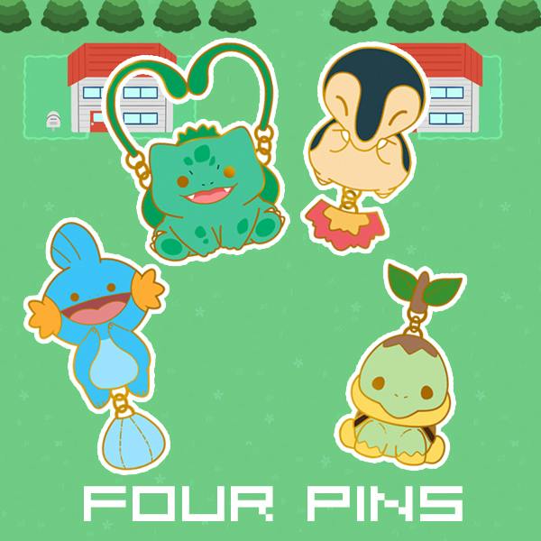 Four (4) Enamel Pins